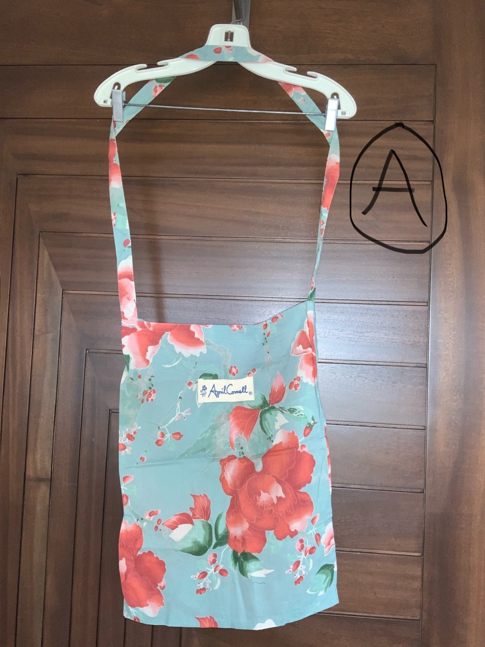 APRIL CORNELL Tote Bag, Fabric, Cross Body Strap, NEW